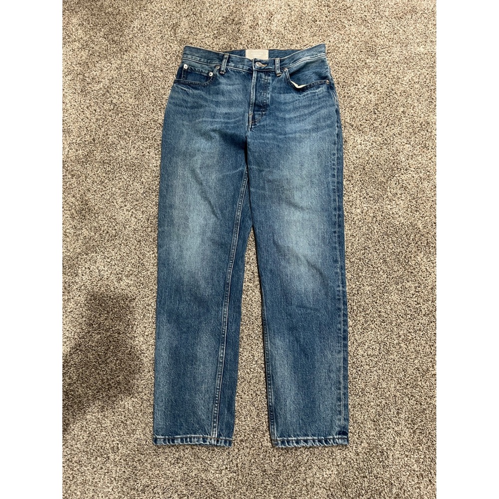Everlane The 90s Cheeky Jean Blue Organic Cotton Straight Leg Denim 27 Regular